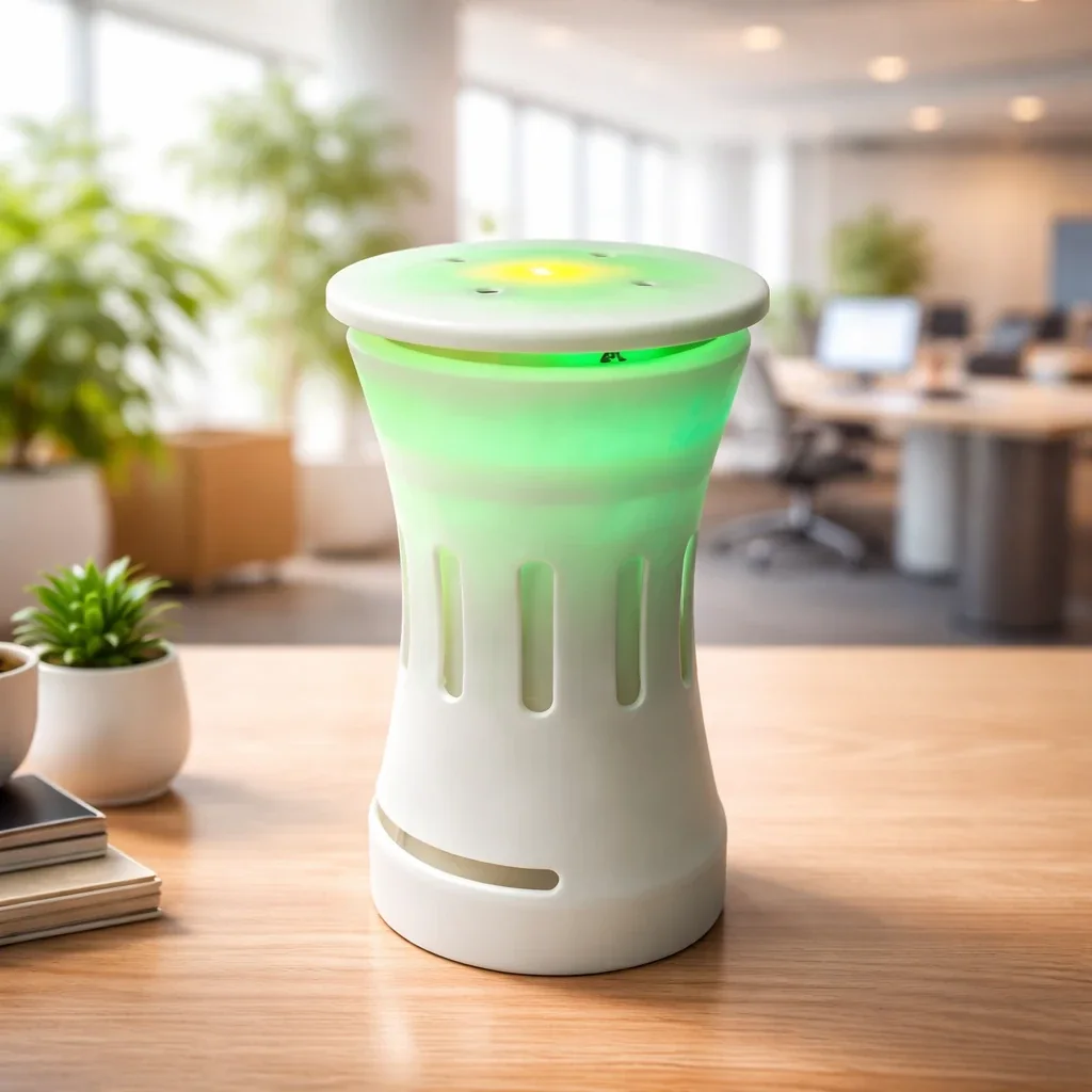 DODO AQI Sense - Smart air quality monitor with color-coded LED indicator